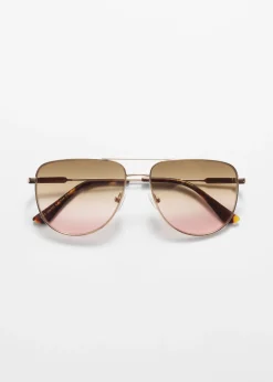 Online & Other Stories Lunettes De Soleil De Style Aviateur Marron Clair