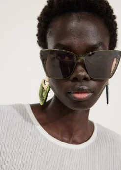 Fashion & Other Stories Lunettes De Soleil Yeux De Chat Oversize