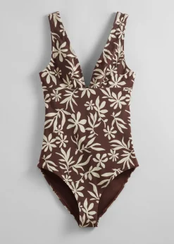 Cheap & Other Stories Maillot De Bain Imprimé Imprimé brun