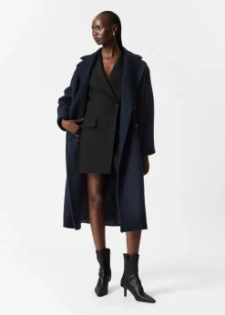 Outlet & Other Stories Manteau Volumineux En Laine Avec Ceinture