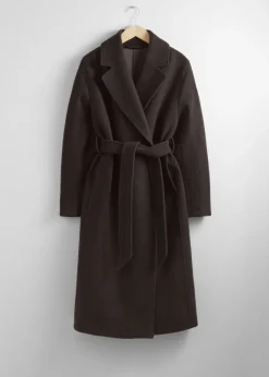 Outlet & Other Stories Manteau Volumineux En Laine Avec Ceinture