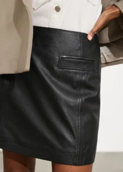 Shop & Other Stories Mini-jupe En Cuir Noir