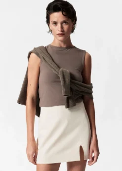 Shop & Other Stories Mini-jupe Taille Basse Blanc