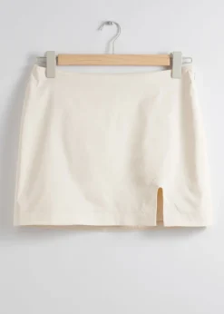 Shop & Other Stories Mini-jupe Taille Basse Blanc