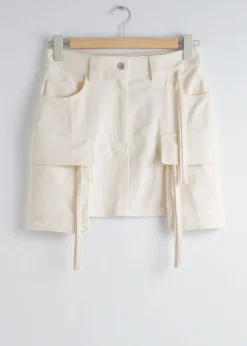 Cheap & Other Stories Mini-jupe Utilitaire Blanc