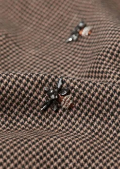 Shop & Other Stories Mini-robe Blazer Brodée D’abeilles Tweed brun