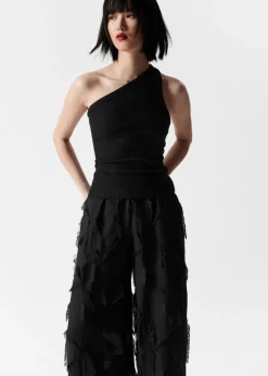 Shop & Other Stories Pantalon à Franges Noir