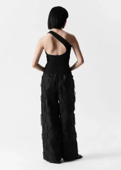 Shop & Other Stories Pantalon à Franges Noir