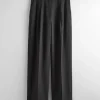 Cheap & Other Stories Pantalon Ceinturé Habillé Noir