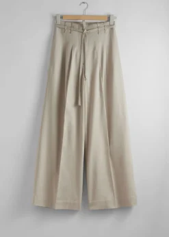 Best Sale & Other Stories Pantalon Ceinturé Large