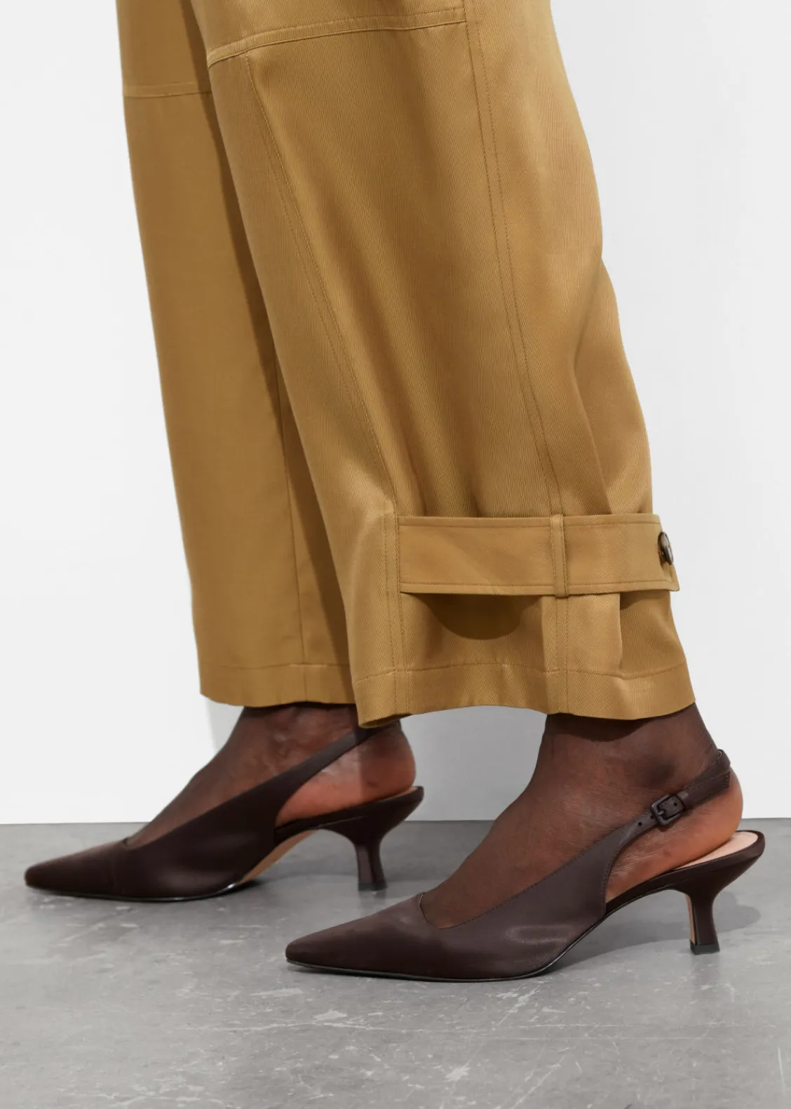 Online & Other Stories Pantalon De Style Utilitaire Moutarde