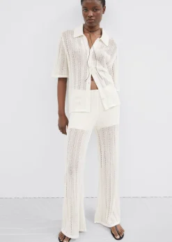 Best & Other Stories Pantalon En Maille Blanc