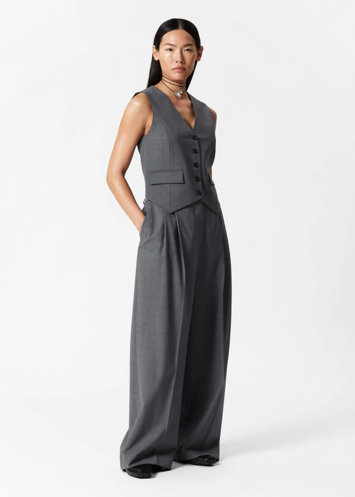 Online & Other Stories Pantalon Habillé En Laine