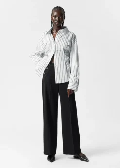 Cheap & Other Stories Pantalon Marin Large Noir