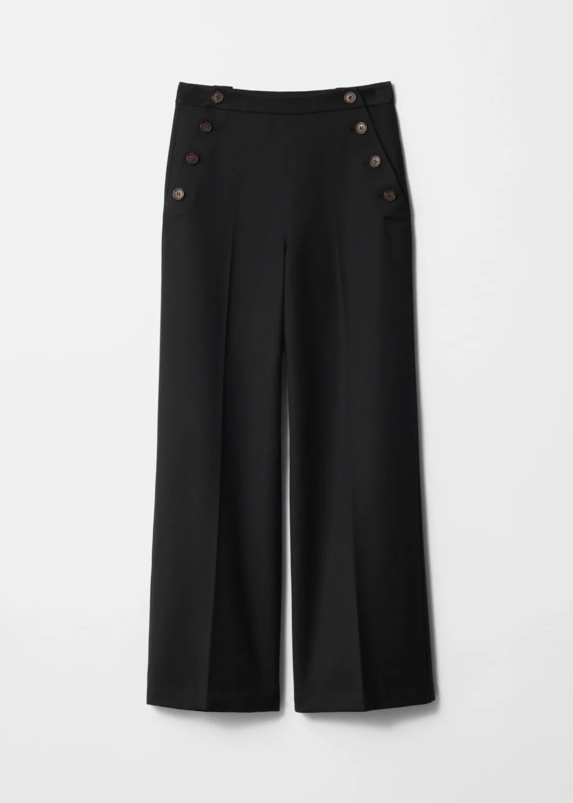 Cheap & Other Stories Pantalon Marin Large Noir