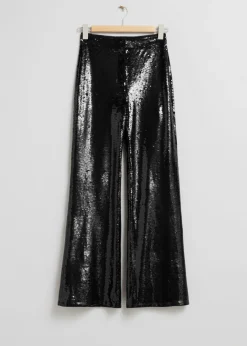 Best & Other Stories Pantalon Pailleté Noir