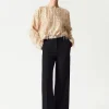 Cheap & Other Stories Pantalon Plissé Et évasé Noir
