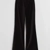 Fashion & Other Stories Pantalon évasé En Velours Noir