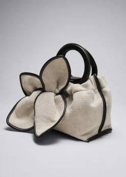 Best & Other Stories Petit Sac En Toile Fleuri Beige
