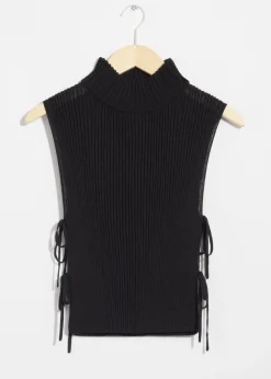 Cheap & Other Stories Plastron à Col Semi-transparent Noir