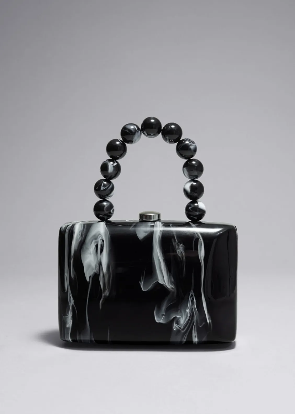 Flash Sale & Other Stories Pochette à Effet Marbré Noir/Gris