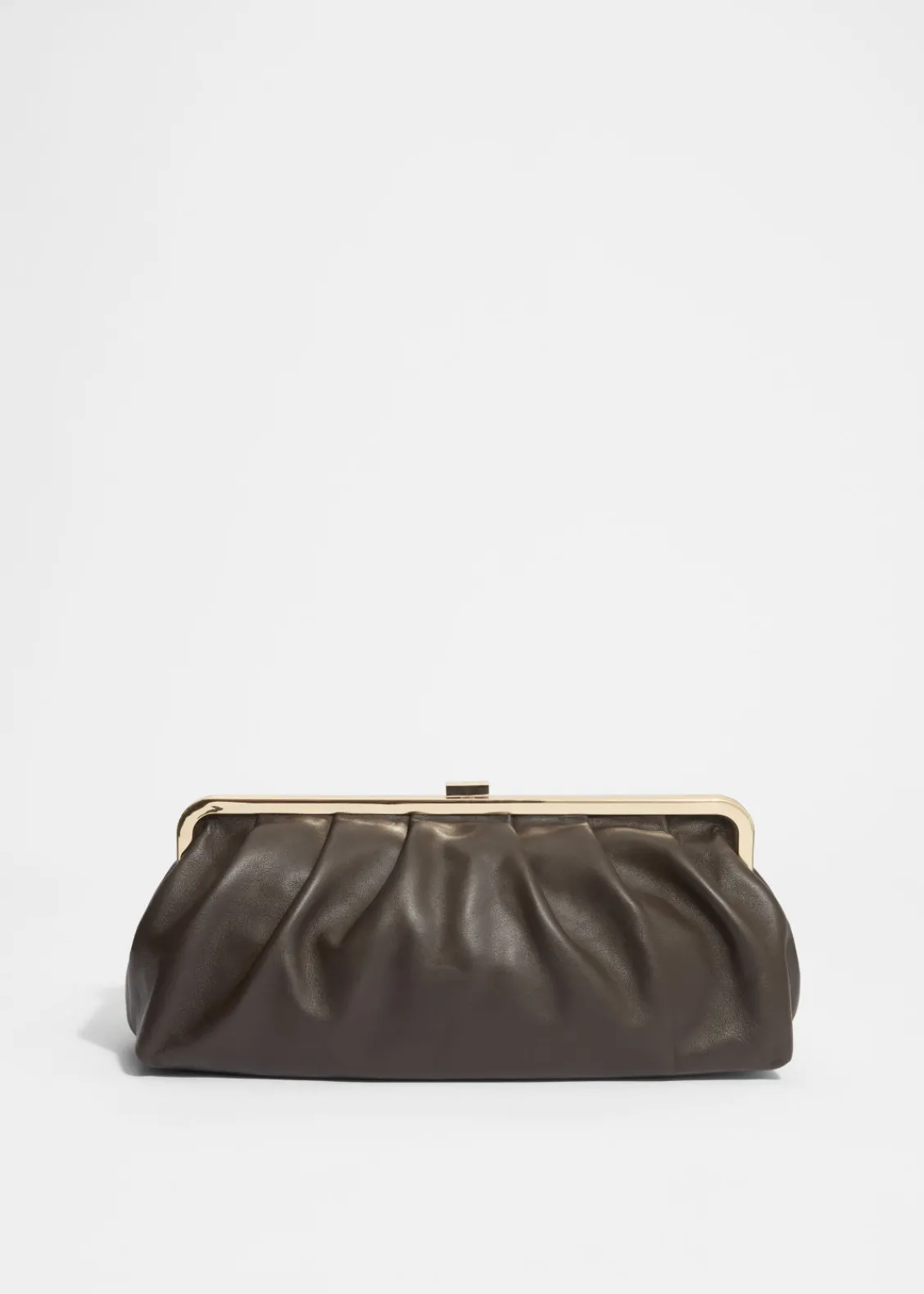 Discount & Other Stories Pochette Classique En Cuir Marron Clair