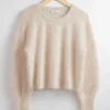 Cheap & Other Stories Pull En Maille Duveteuse Beige