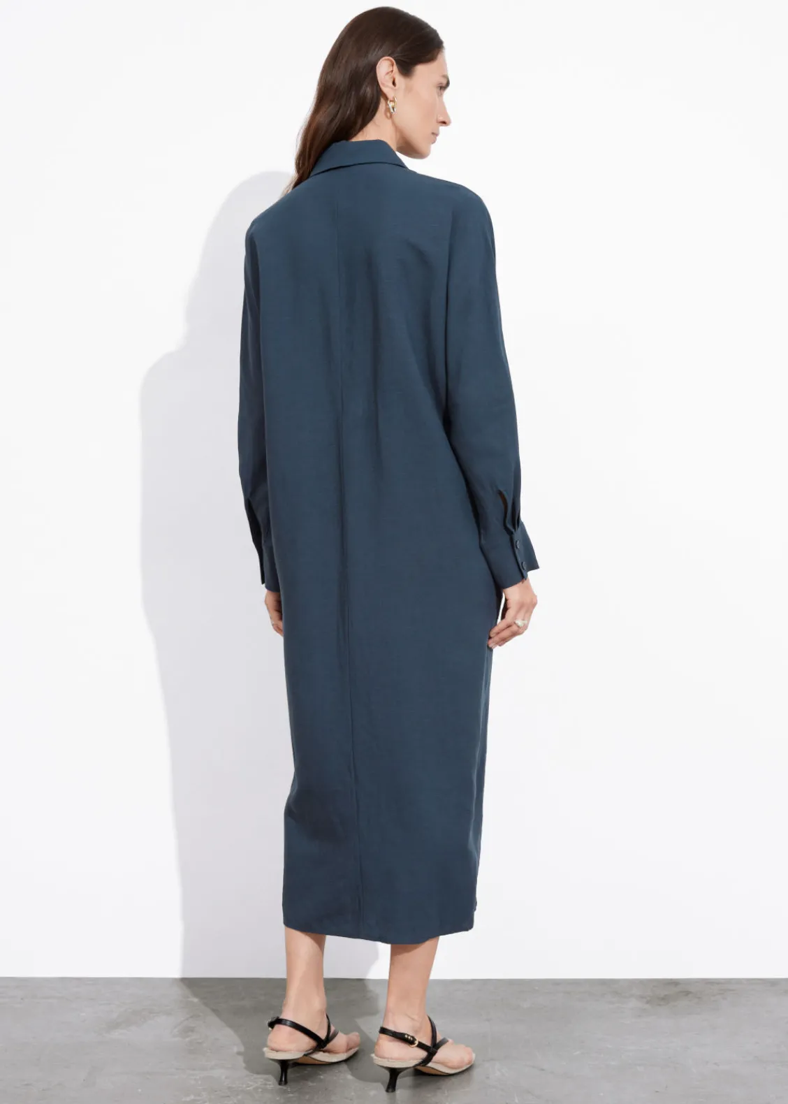 Clearance & Other Stories Robe Chemise Midi Ajustable