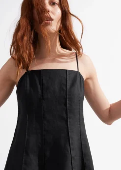 Outlet & Other Stories Robe Courte à Bretelles En Lin