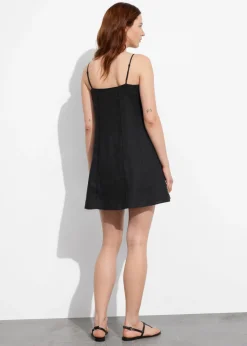 Outlet & Other Stories Robe Courte à Bretelles En Lin