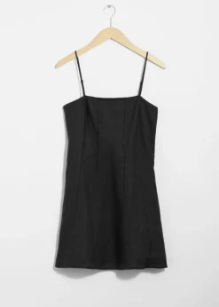 Outlet & Other Stories Robe Courte à Bretelles En Lin