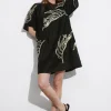 Best & Other Stories Robe Courte à Manches Courtes Noir