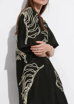 Best & Other Stories Robe Courte à Manches Courtes Noir