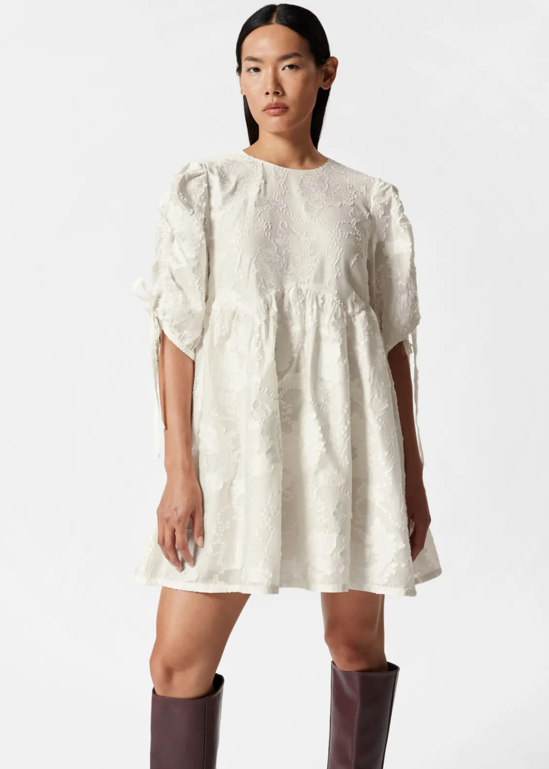 Hot & Other Stories Robe Courte à Manches Volumineuses