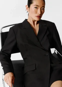 Flash Sale & Other Stories Robe Courte Blazer Structurée Noir