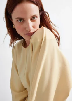 Discount & Other Stories Robe Courte Cintrée Jaune