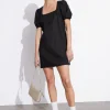 Fashion & Other Stories Robe Courte En Lin Noir