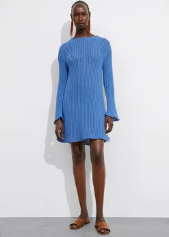 Sale & Other Stories Robe Courte En Maille Côtelée