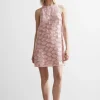 New & Other Stories Robe Courte Sans Manches En Jacquard Rose