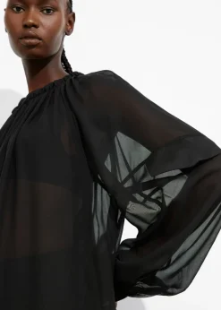 Outlet & Other Stories Robe Courte Transparente Noir
