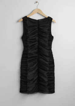 Flash Sale & Other Stories Robe Courte Volantée En Tulle Noir