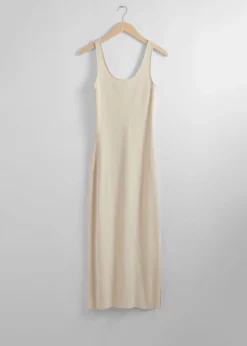 Cheap & Other Stories Robe Débardeur Midi En Maille Côtelée