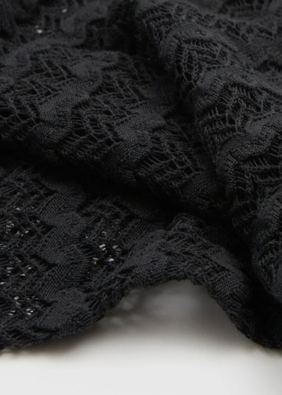 Cheap & Other Stories Robe En Maille Pointelle à Dos Ouvert à Nouer Noir