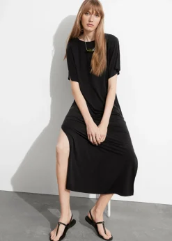 Flash Sale & Other Stories Robe Longue à Dos Ouvert Noir