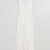 Shop & Other Stories Robe Longue En Crêpe Ivoire