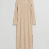 Hot & Other Stories Robe Longue Pailletée Beige