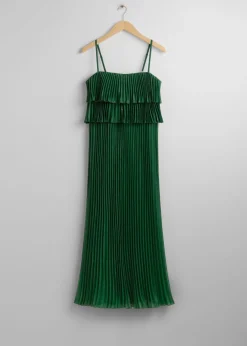Sale & Other Stories Robe Longue Plissée à Bretelles
