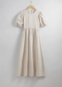 Sale & Other Stories Robe Midi à Manches Ballon