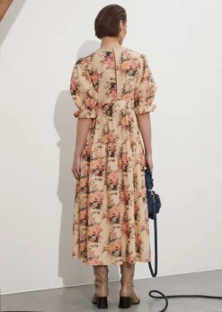 Sale & Other Stories Robe Midi à Manches Ballon