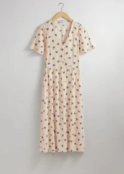 Hot & Other Stories Robe Midi à Manches Volantées